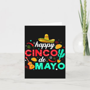 Glückliches cinco de mayo mexikanische Fiesta Taco Karte