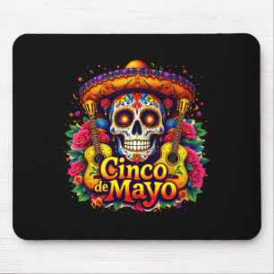 Glückliches cinco de mayo mexikanischer Sombrero T Mousepad