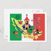 Glückliches Cinco De Mayo Postkarte (Vorne/Hinten)