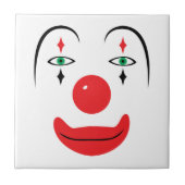 Glückliches Clown-Gesicht Fliese (Vorderseite)