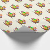 Glückliches Clownwrapping Paper - Circus - Malerei Geschenkpapier (Ecke)