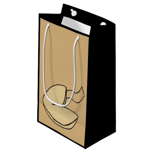 Glückliches Cookie Glückliches chinesisches Lebens Kleine Geschenktüte (Vorderseite Schrägansicht)