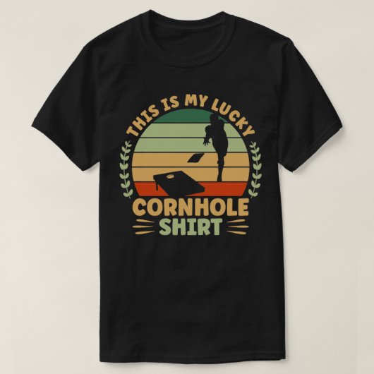 Glückliches Cornhole T-Shirt (Design vorne)