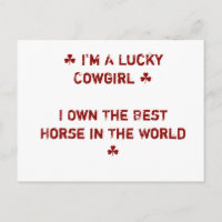 Glückliches CowGirl, weil ich das beste Pferd besi