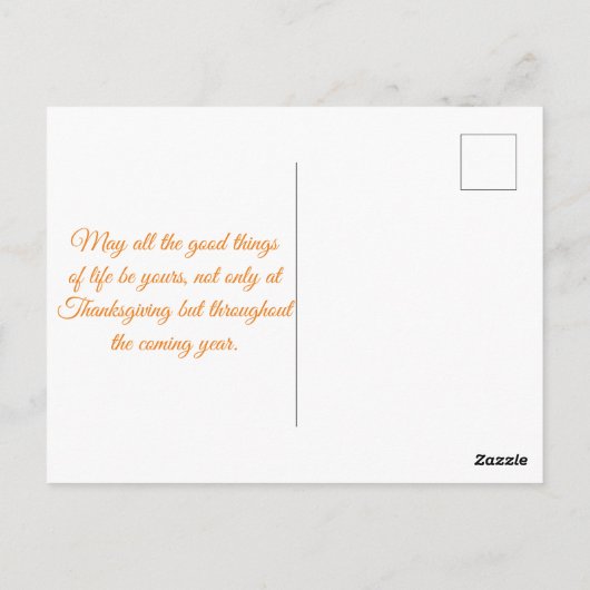 glückliches Dankeschön, 3 Fotos graue Orangenferie Postkarte (Rückseite)