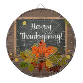 glückliches Dankeschön Dartscheibe (vorne)