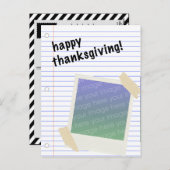 glückliches Dankeschön Feiertagspostkarte (Vorne/Hinten)