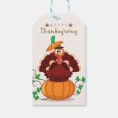 glückliches Dankeschön ,Feliz día de acción de gra Geschenkanhänger (Rückseite)