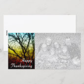 glückliches Dankeschön (Geisterbaum) Feiertagskarte (Vorne/Hinten)