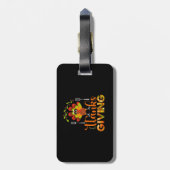 glückliches Dankeschön Gepäckanhänger (Rückseite vertikal)