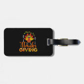 glückliches Dankeschön Gepäckanhänger (Rückseite horizontal)