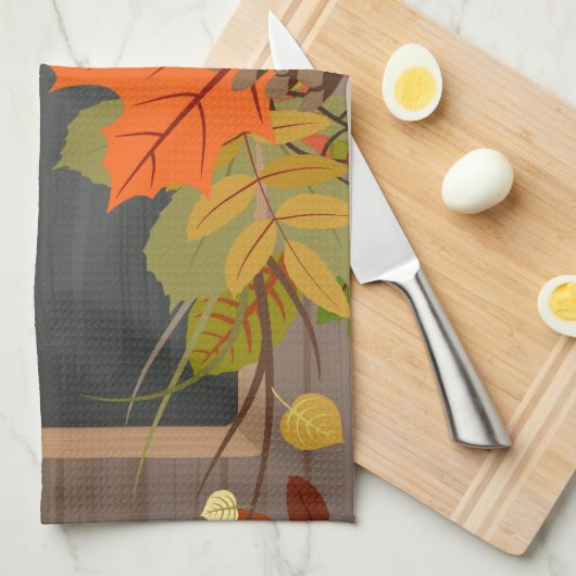 glückliches Dankeschön Geschirrtuch (Viertel Falte)