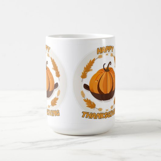 glückliches Dankeschön Kaffeetasse (Mittel)