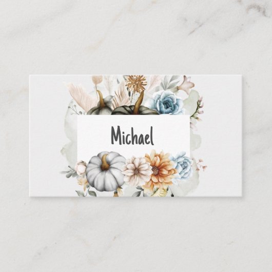 glückliches Dankeschön Platzkarte (Vorderseite)