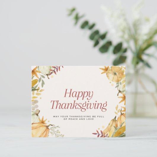 Glückliches Dankeschön Postkarte (Stehend Vorderseite)