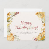 Glückliches Dankeschön Postkarte (Vorne/Hinten)