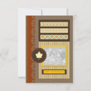 glückliches Dankeschön (Scrapbook) Einladung