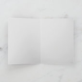glückliches Dankeschön (silbrig) Feiertagskarte (Innenseite)