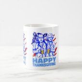 glückliches Dankeschön wasington franklin patrioti Kaffeetasse (Mittel)
