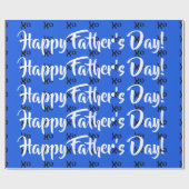 Glückliches der Vatertags-Packpapier Geschenkpapier (Flach)