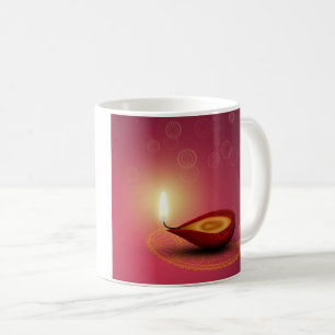 Glückliches Diwali-Diya - Tasse
