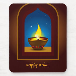 Glückliches Diwali Mousepad