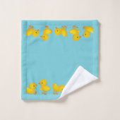 Glückliches Duckies Badhandtuch Set (Waschlappen)