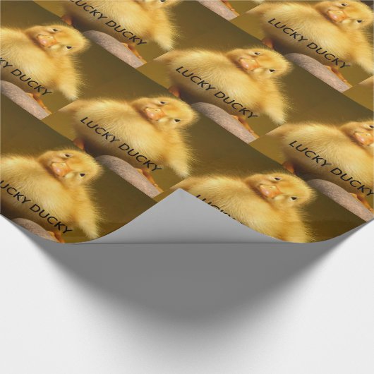 Glückliches Ducky Geschenkpapier (Ecke)