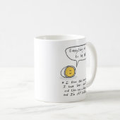 Glückliches Ei - alles wird OKAY sein Kaffeetasse (VorderseiteRechts)