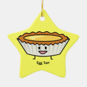 Glückliches Ei-scharfer Vanillepuddingkruste Keramik Ornament (Vorne)