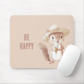 Glückliches Eichhörnchen Eistüte Mousepad (Mit Mouse)