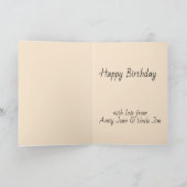 Glückliches Eichhörnchen Matsumoto Hoji Style Gebu Karte (Innenseite)