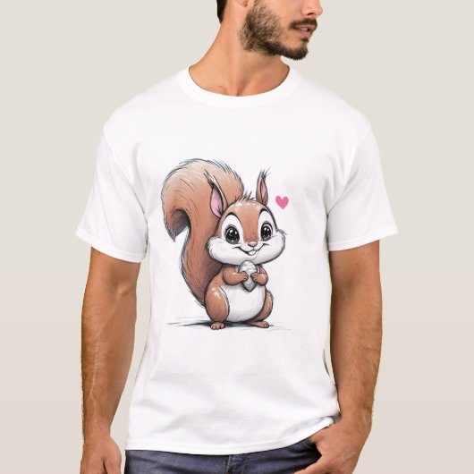 Glückliches Eichhörnchen T-Shirt (Vorderseite)