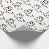 Glückliches Einhorn! Geschenkpapier (Ecke)