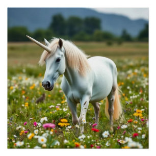 Glückliches Einhorn Poster