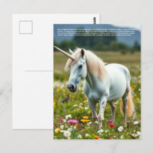 Glückliches Einhorn Postkarte