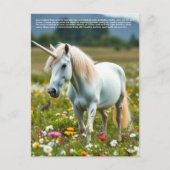 Glückliches Einhorn Postkarte (Vorderseite)