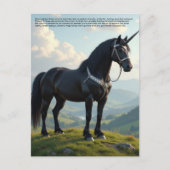 Glückliches Einhorn Postkarte (Vorderseite)