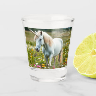 Glückliches Einhorn Schnapsglas