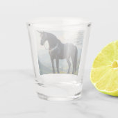 Glückliches Einhorn Schnapsglas (Rückseite)