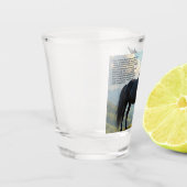 Glückliches Einhorn Schnapsglas (Links)
