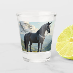 Glückliches Einhorn Schnapsglas