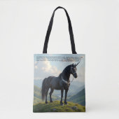 Glückliches Einhorn Tasche (Vorderseite)