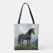Glückliches Einhorn Tasche (Rückseite)
