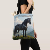 Glückliches Einhorn Tasche (Von Nahem)