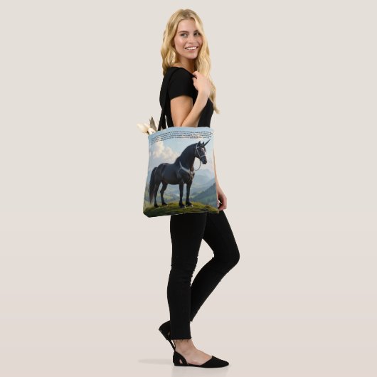 Glückliches Einhorn Tasche (Am Model)