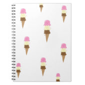 glückliches Eiscreme Notizblock (Vorderseite)