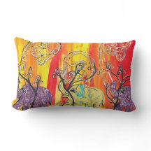 Glückliches Elefant-Parade-Kissen