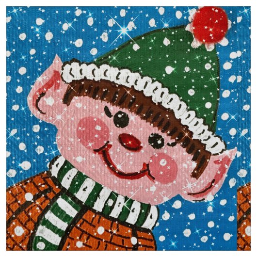Glückliches Elf-Fabric Stoff (Muster)