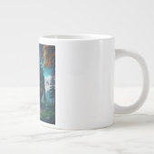 Glückliches Emoji-Haus Jumbo-Tasse (Rechts)